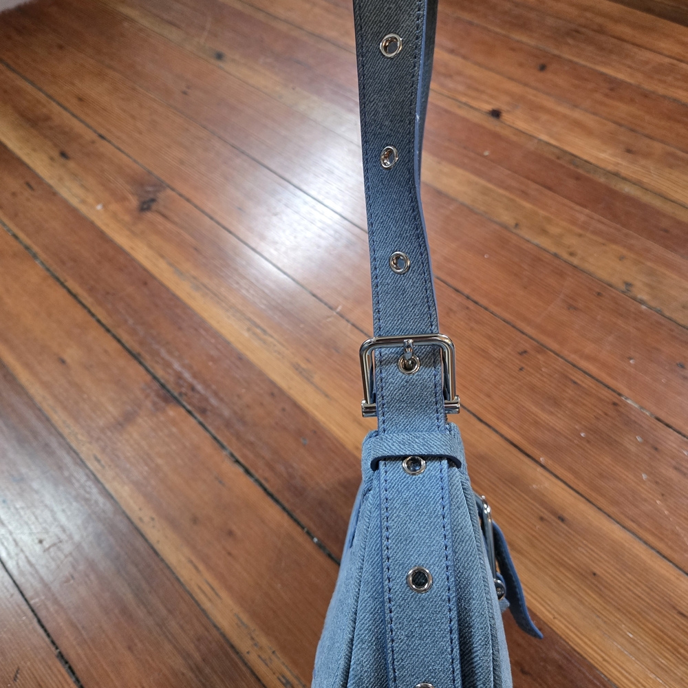 Elegant Light Blue Shoulder Bag - Picture 8 of 10